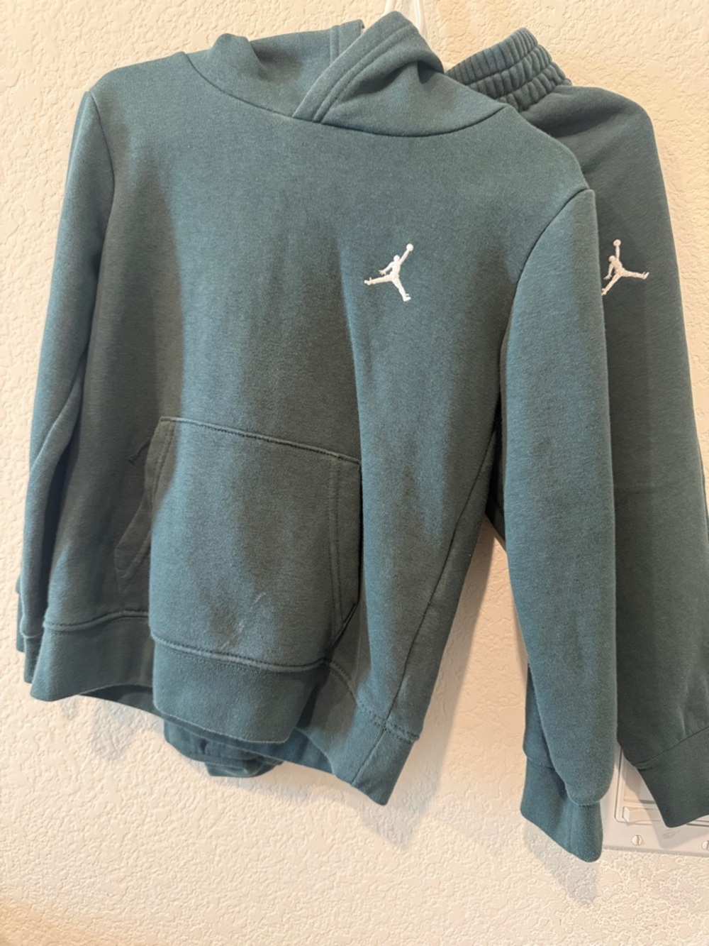 Jordan Teal Green Hooded Sweatshirt and Joggers Set